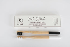 Toothbrush Twin Pack (Bamboo)